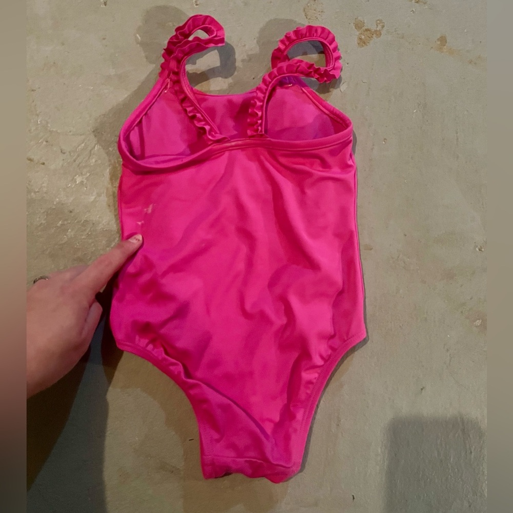 Pink Ruffled Swimsuit - Picture 2 of 3
